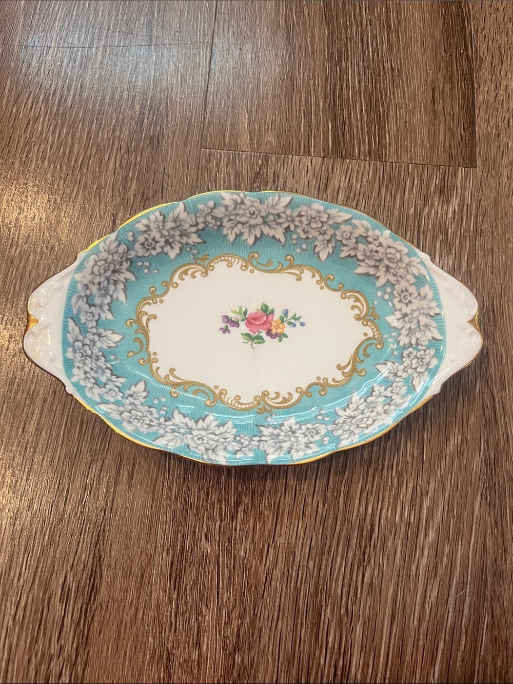 Royal Albert Enchantment Blue and Gold dish